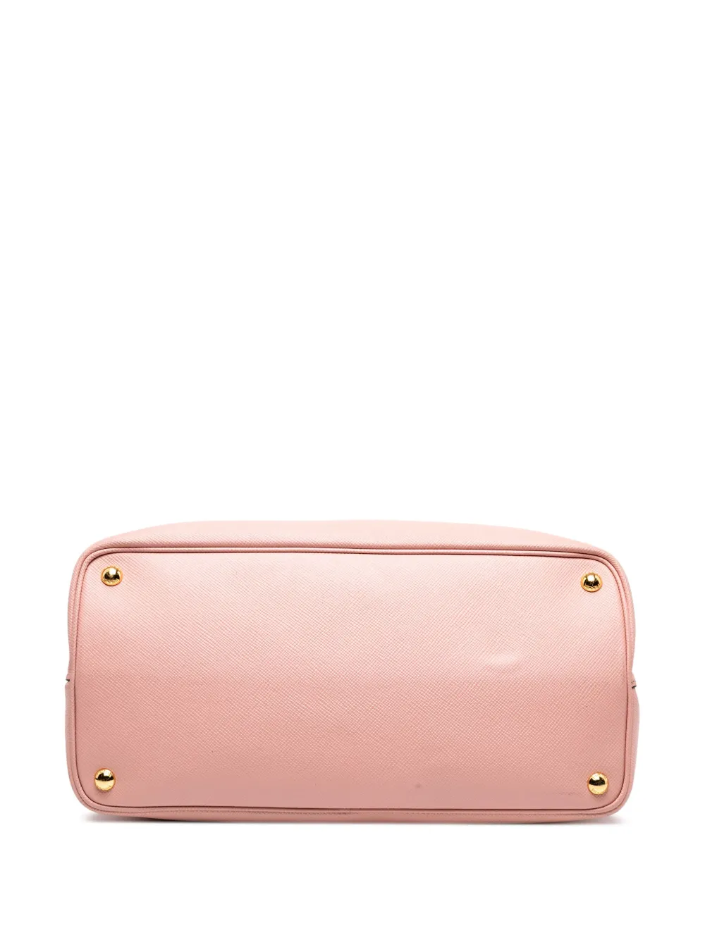Pre-owned Prada 2013-2025 Large Saffiano Cuir Double Satchel In Pink