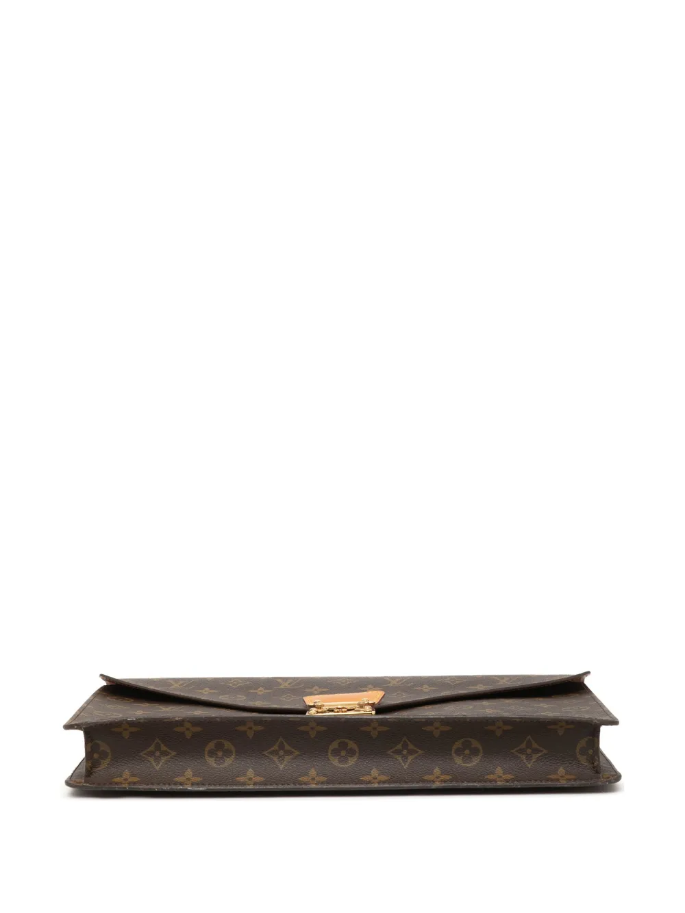 Pre-owned Louis Vuitton 1991 Monogram Porte-documents Senateur Business Bag In Brown