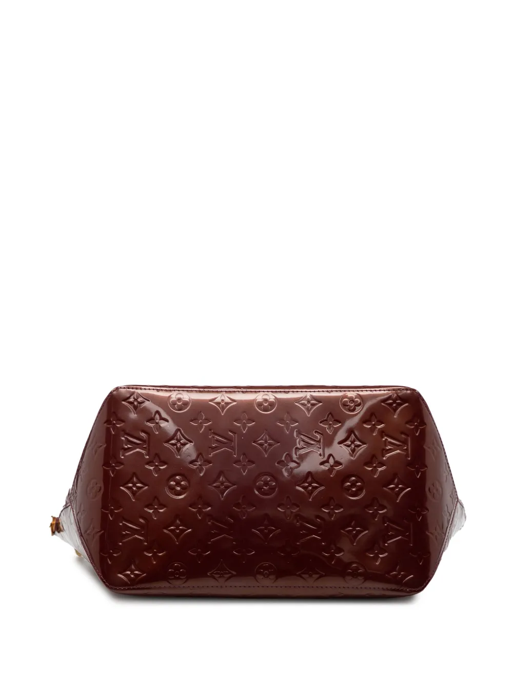 Pre-owned Louis Vuitton 2007 Monogram Vernis Bellevue Gm Tote Bag In Red