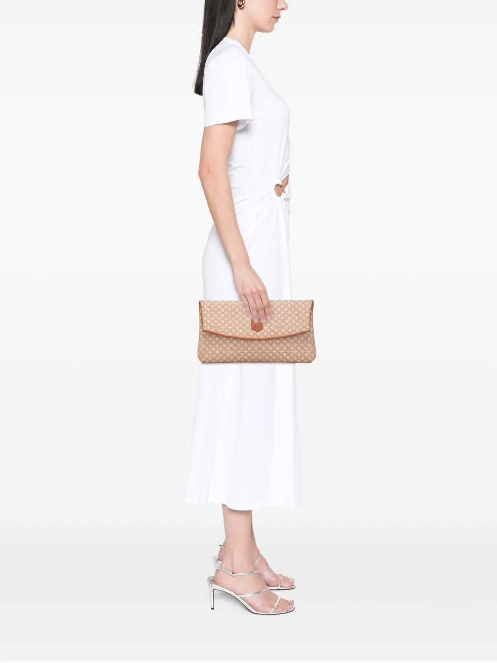 Celine Pre-Owned 2007 Macadam Coated Canvas clutch bag | Pre-Owned | Image 2