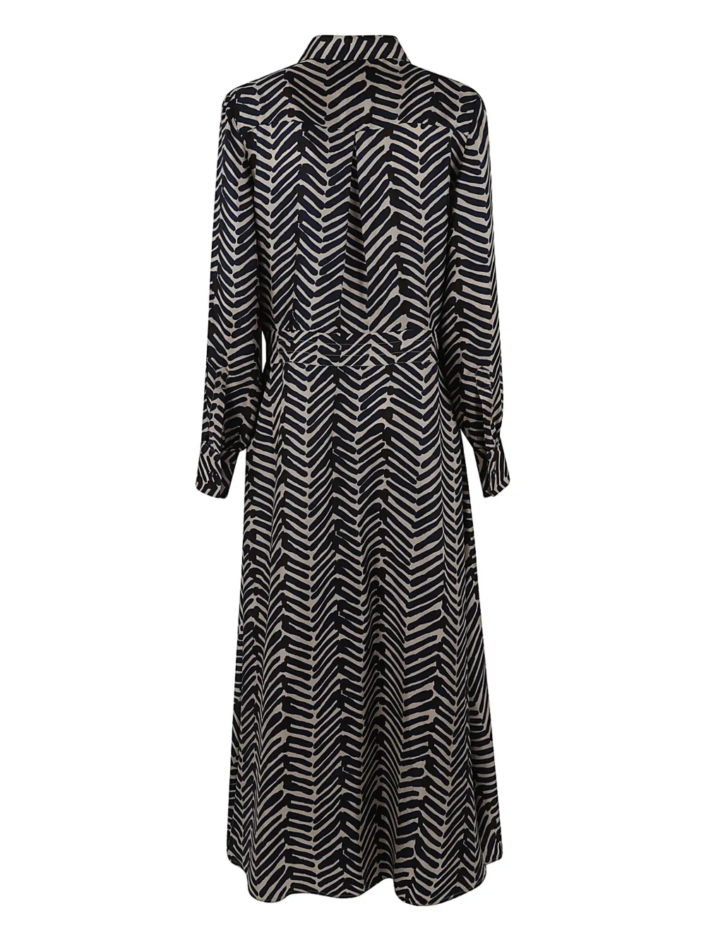 Kiton Zijden midi-jurk - Zwart