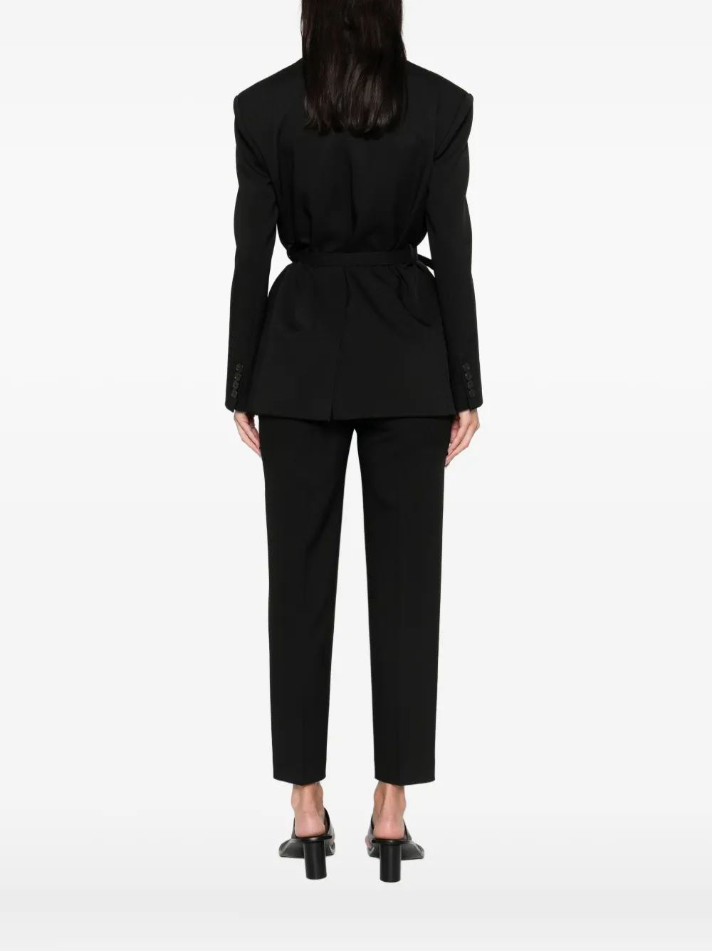 Drhope Belted Blazer In Animal Print