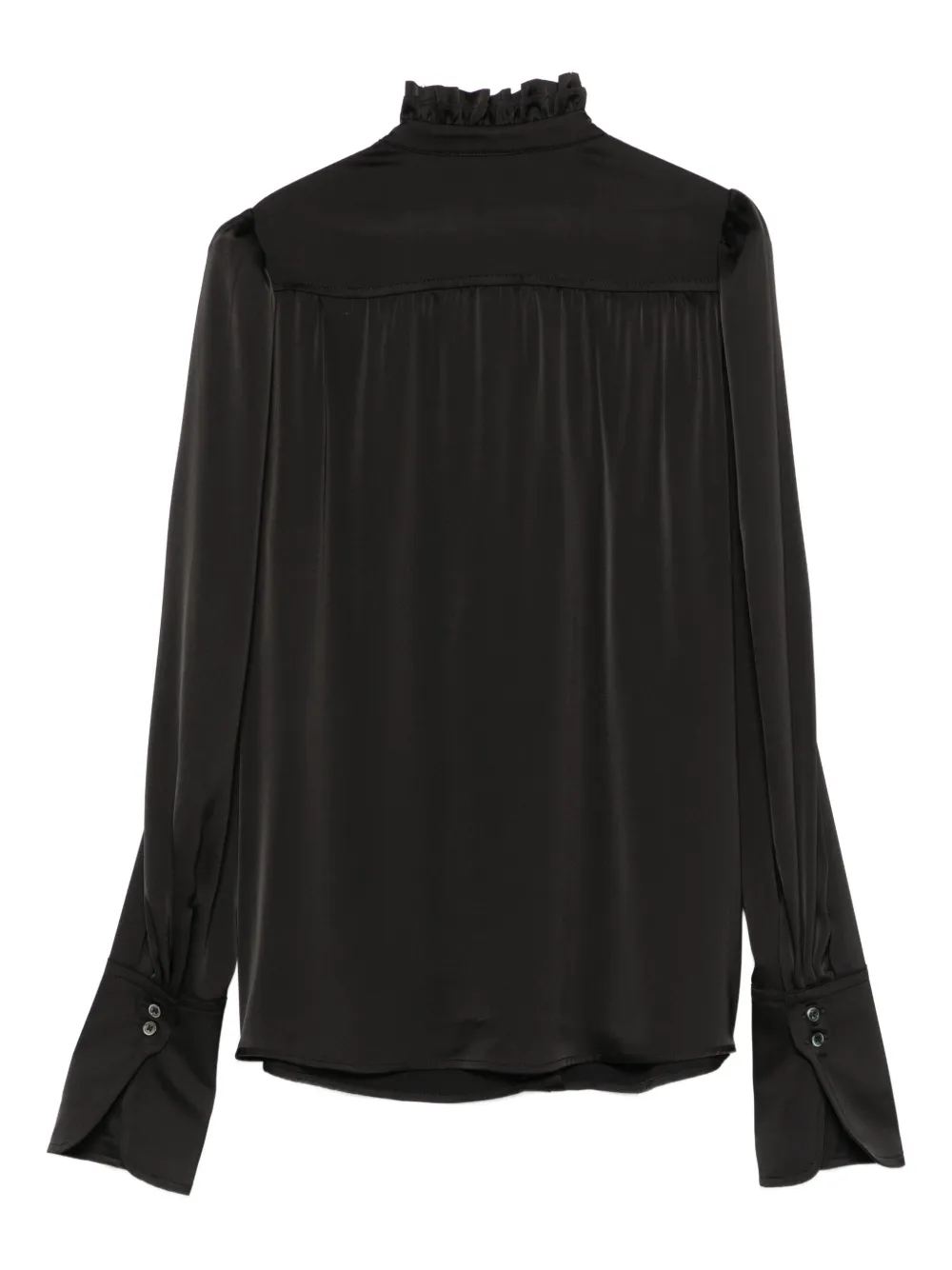 DRHOPE ruffled shirt - Blauw