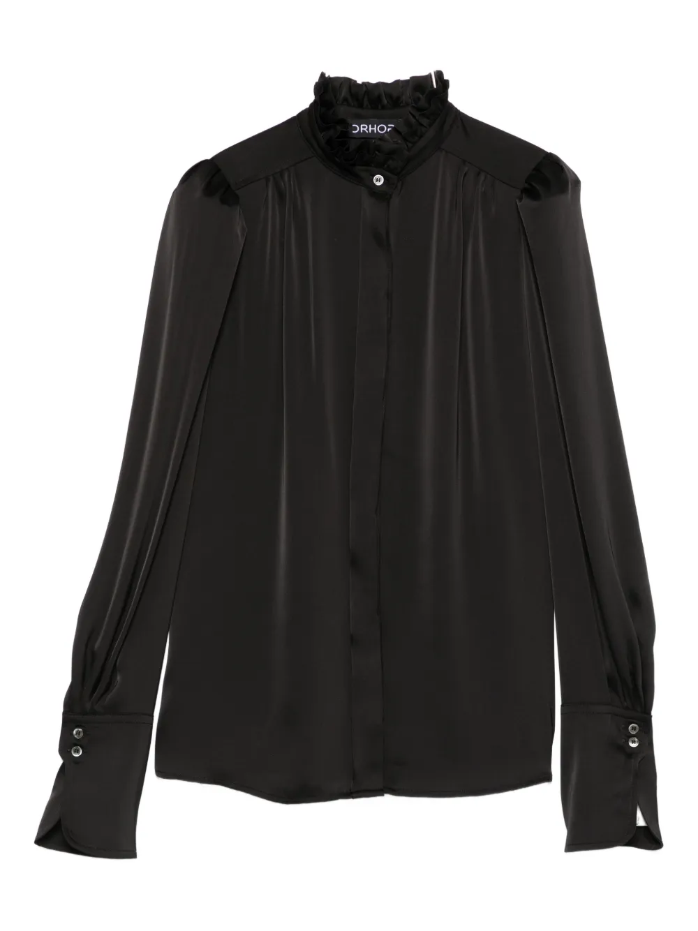Drhope Ruffled Shirt In Black