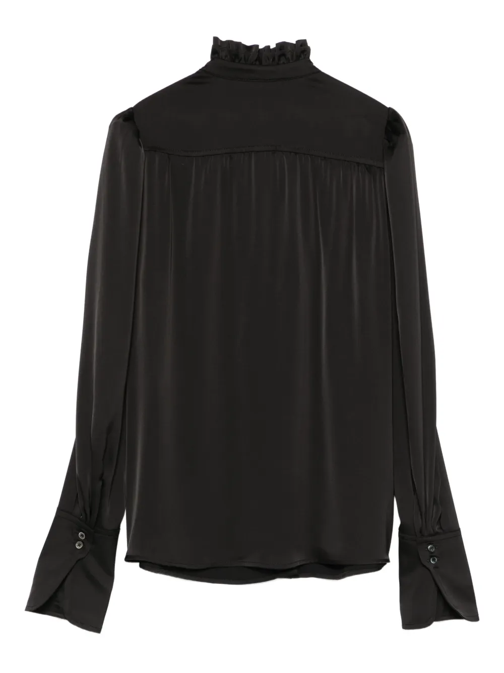  Drhope Camisa Con Volantes - Azul 