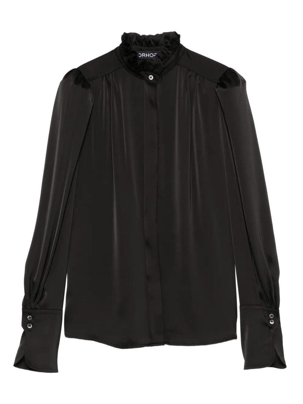 DRHOPE ruffled shirt - Blau