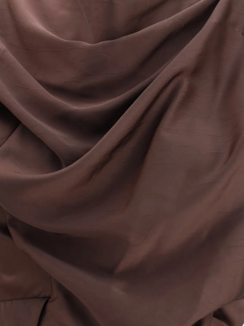 Vivienne Westwood Long Fond Draped-veck Maxi Dress In Brown