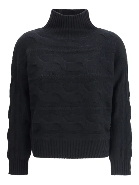 Max Mara cable-knit roll-neck sweater 