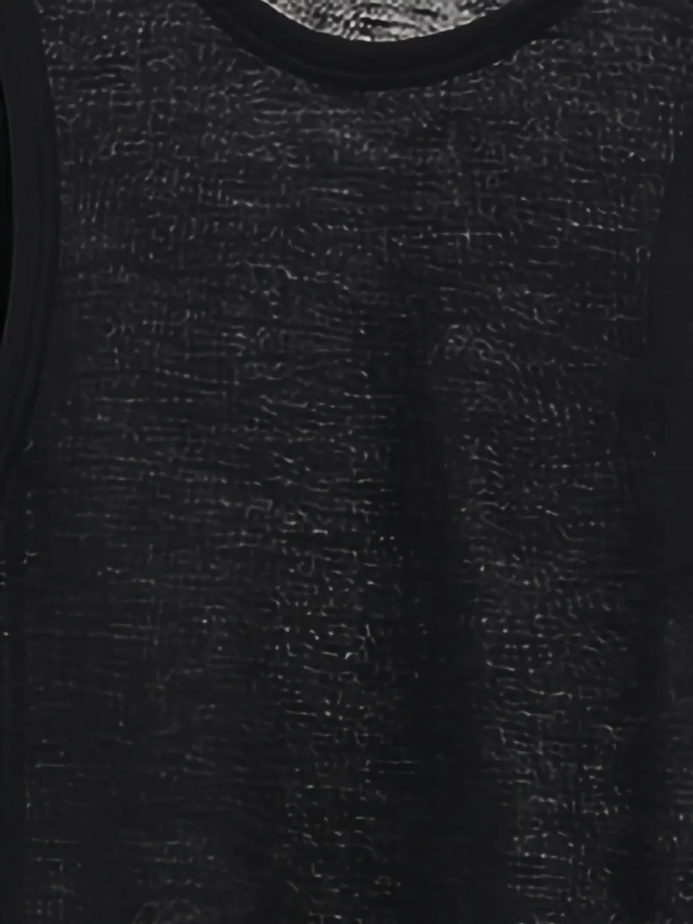 Saint Laurent Round-neck Tank Top In Black