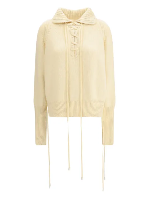 Ermanno Scervino lace-up sweater 