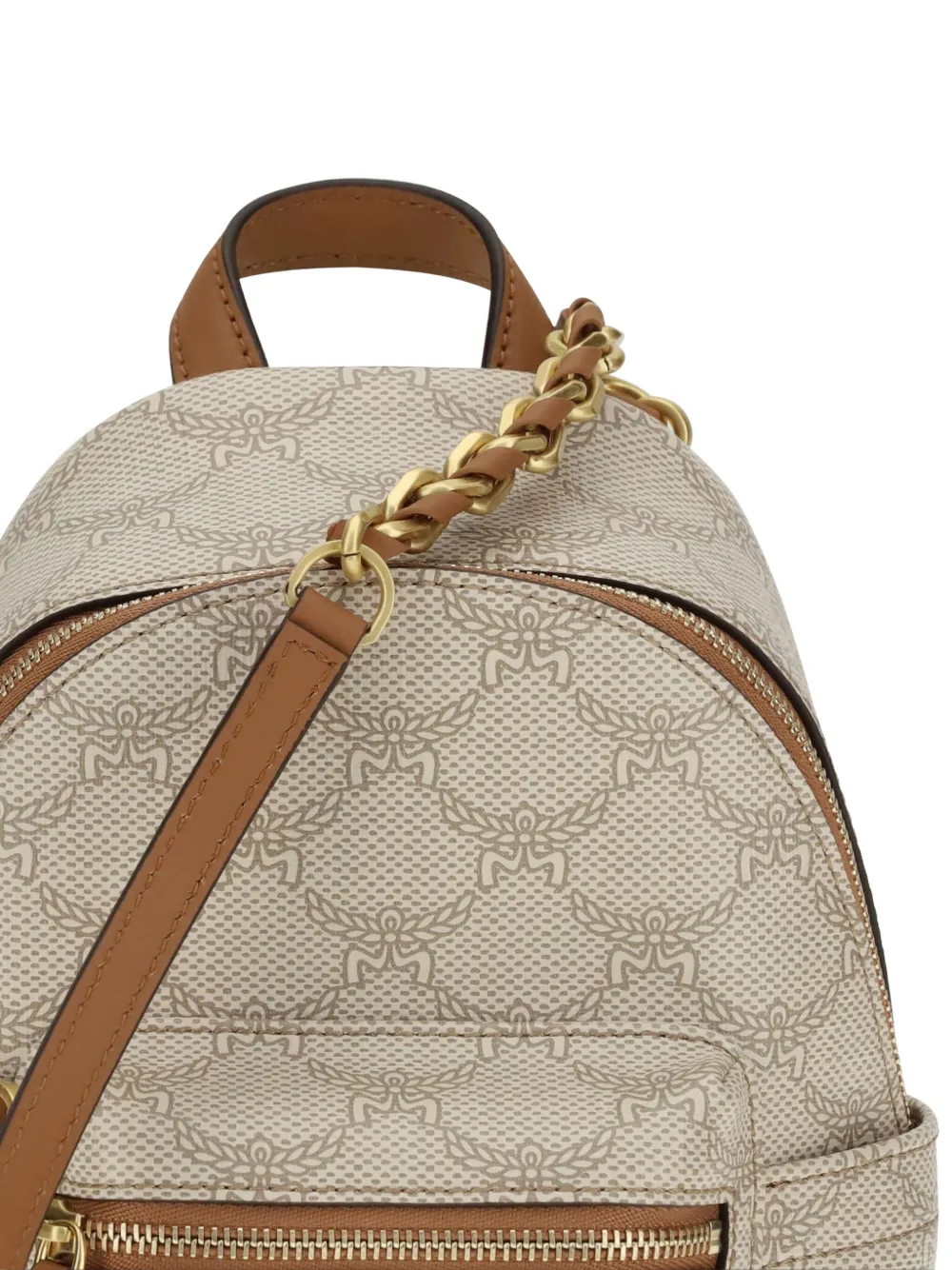 MCM Rugzak met kettingband Beige