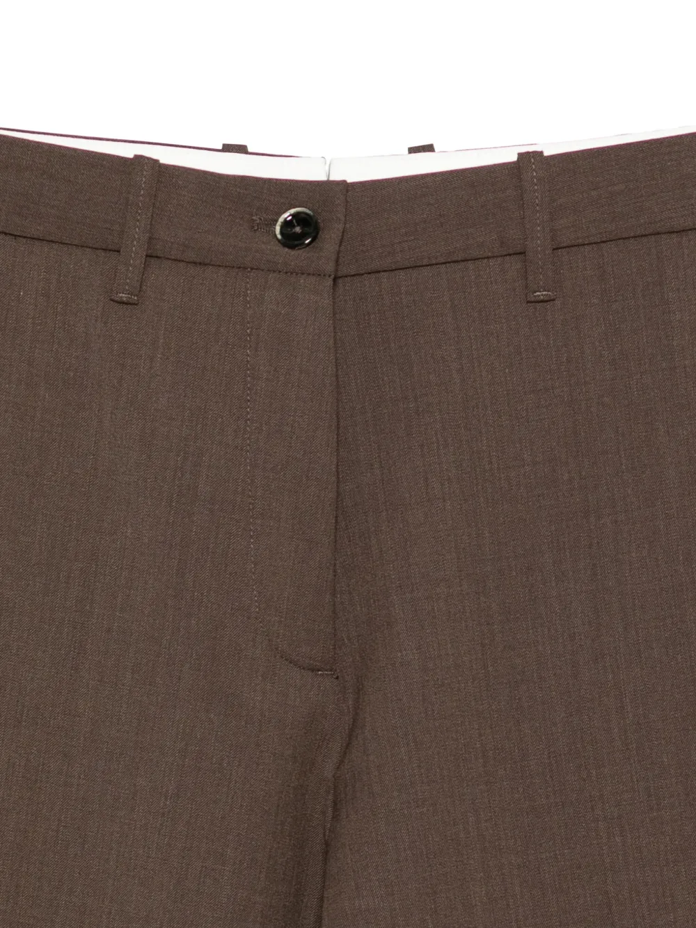 Nine In The Morning Broek met knoopsluiting Bruin