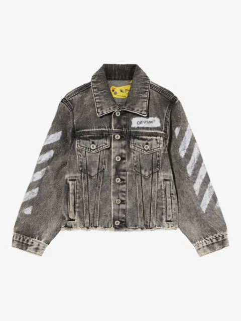 Off-White Kids chamarra Diagonal Sponge