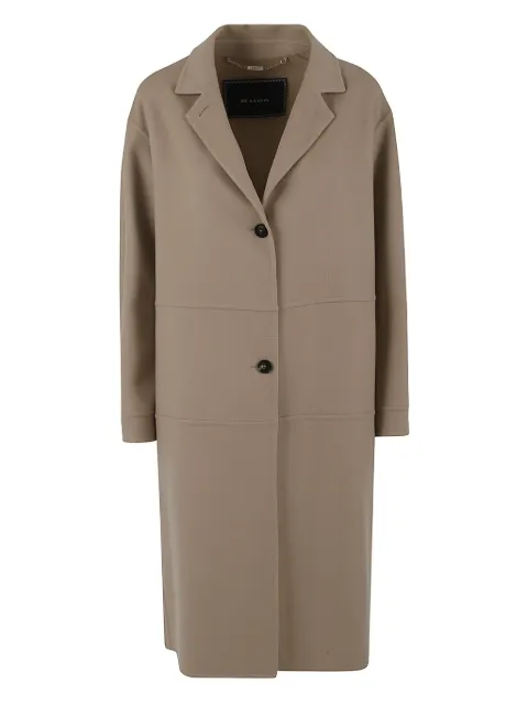Kiton button-fastening cashmere coat