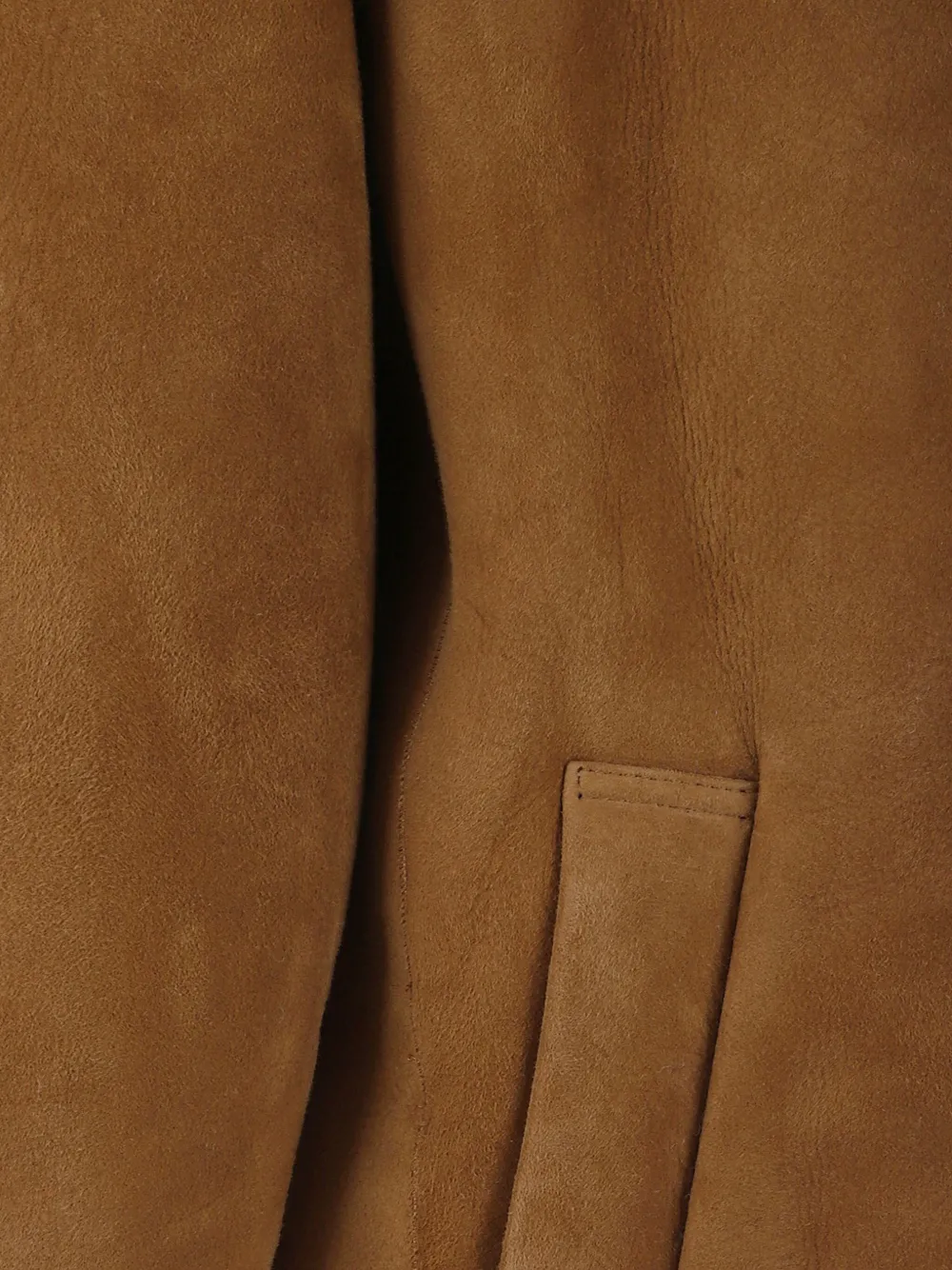 Enes Double-breasted Shearling-collar Coat In Brown