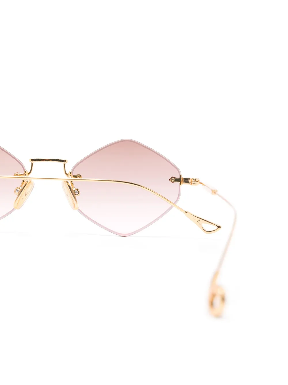  Eyepetizer Empire Geometric-frame Sunglasses - Gold 