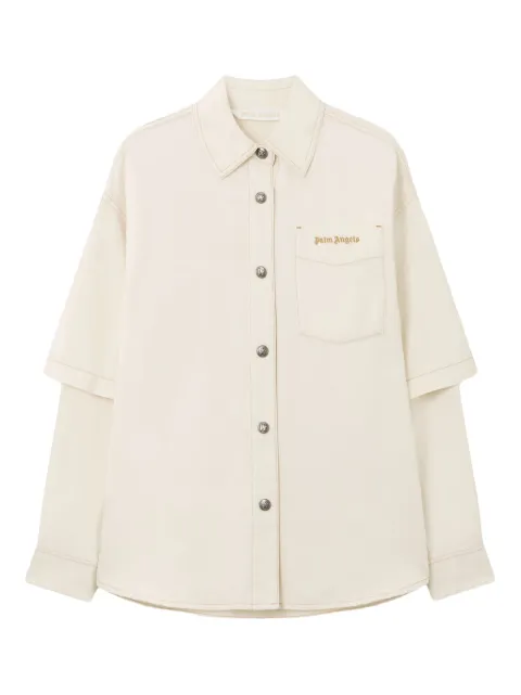 Palm Angels Hybrid buttoned overshirt