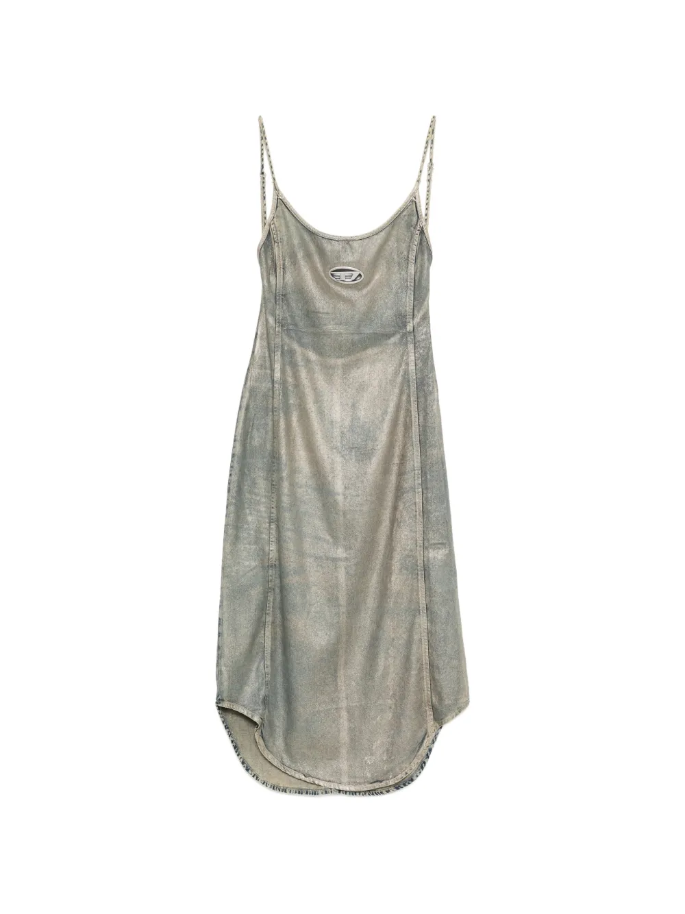 Diesel De-Vera-S logo-detail midi dress - Blue