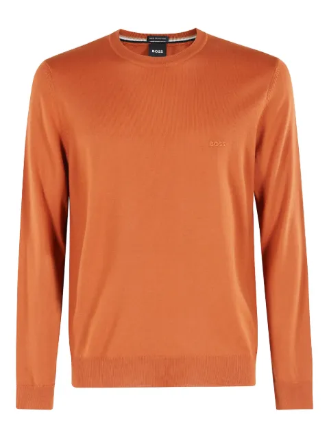 BOSS crew-neck logo sweater