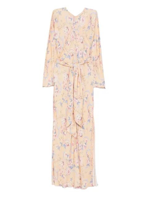 Forte Forte Maxikleid mit Blumenmuster