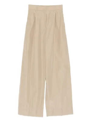 Jil Sander センタープレス パンツ | ニュートラル | FARFETCH JP