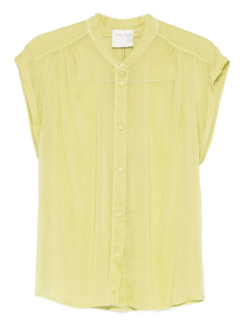Forte Forte Camicia a maniche corte con bottoni - Giallo