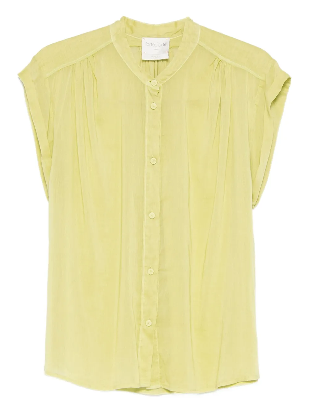 Forte Forte Camicia a maniche corte con bottoni - Giallo