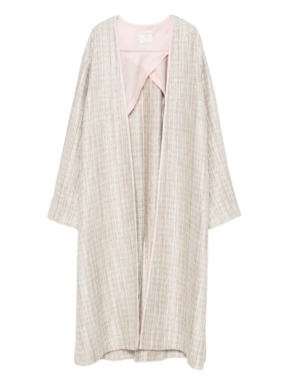 Forte Forte Cappotto a righe - Toni neutri