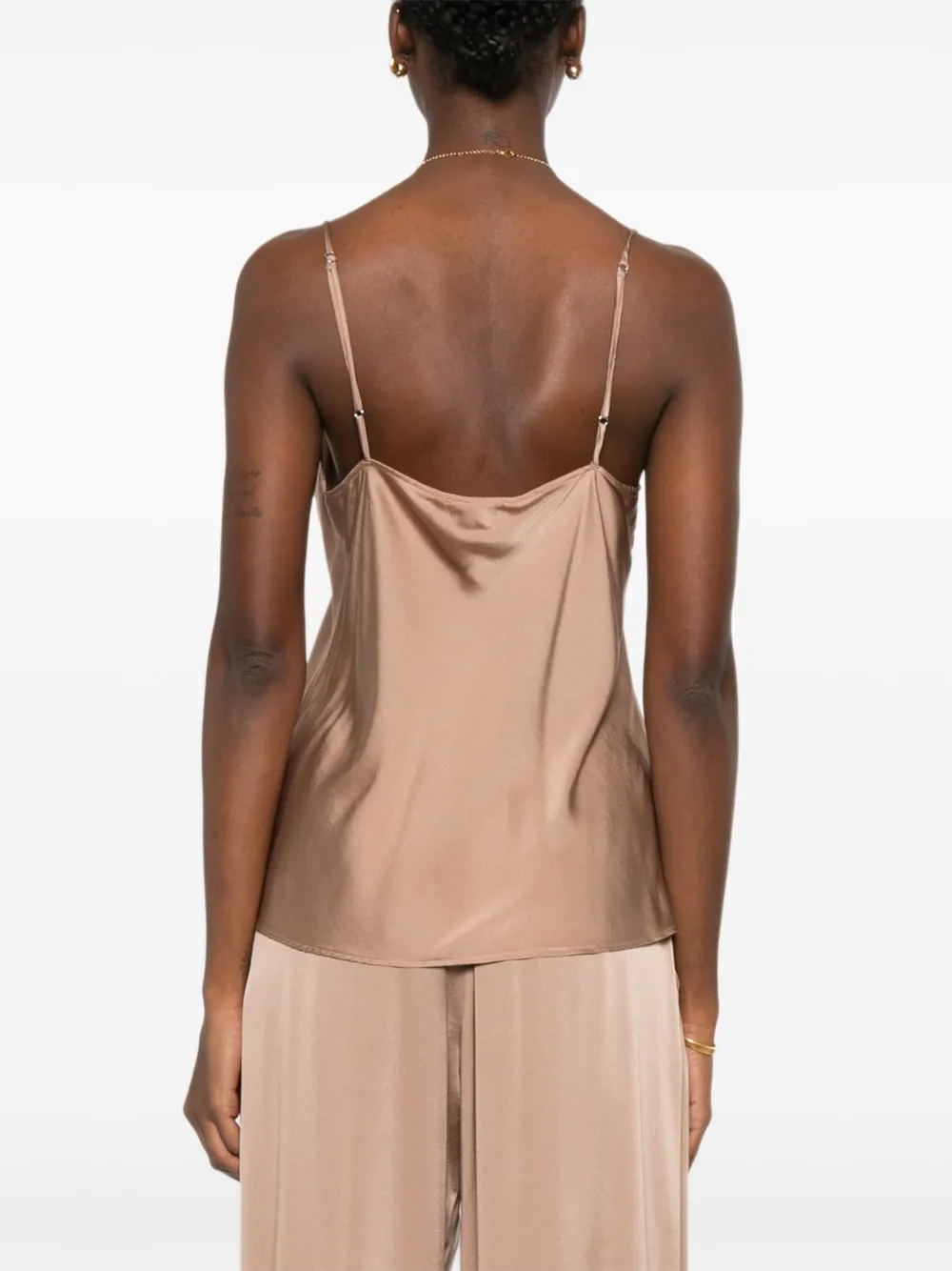 Forte Tanktop met V-hals Roze