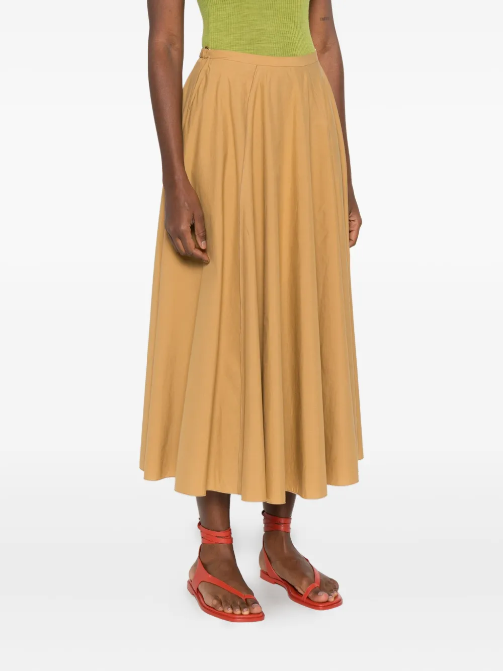  Forte Forte Panelled Skirt - Orange 