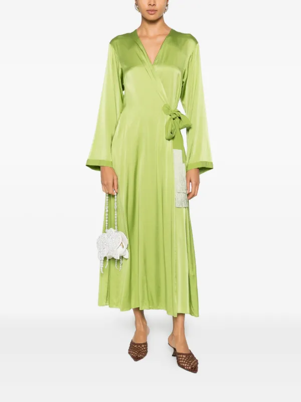 green emerald velvet dress Forte Dress