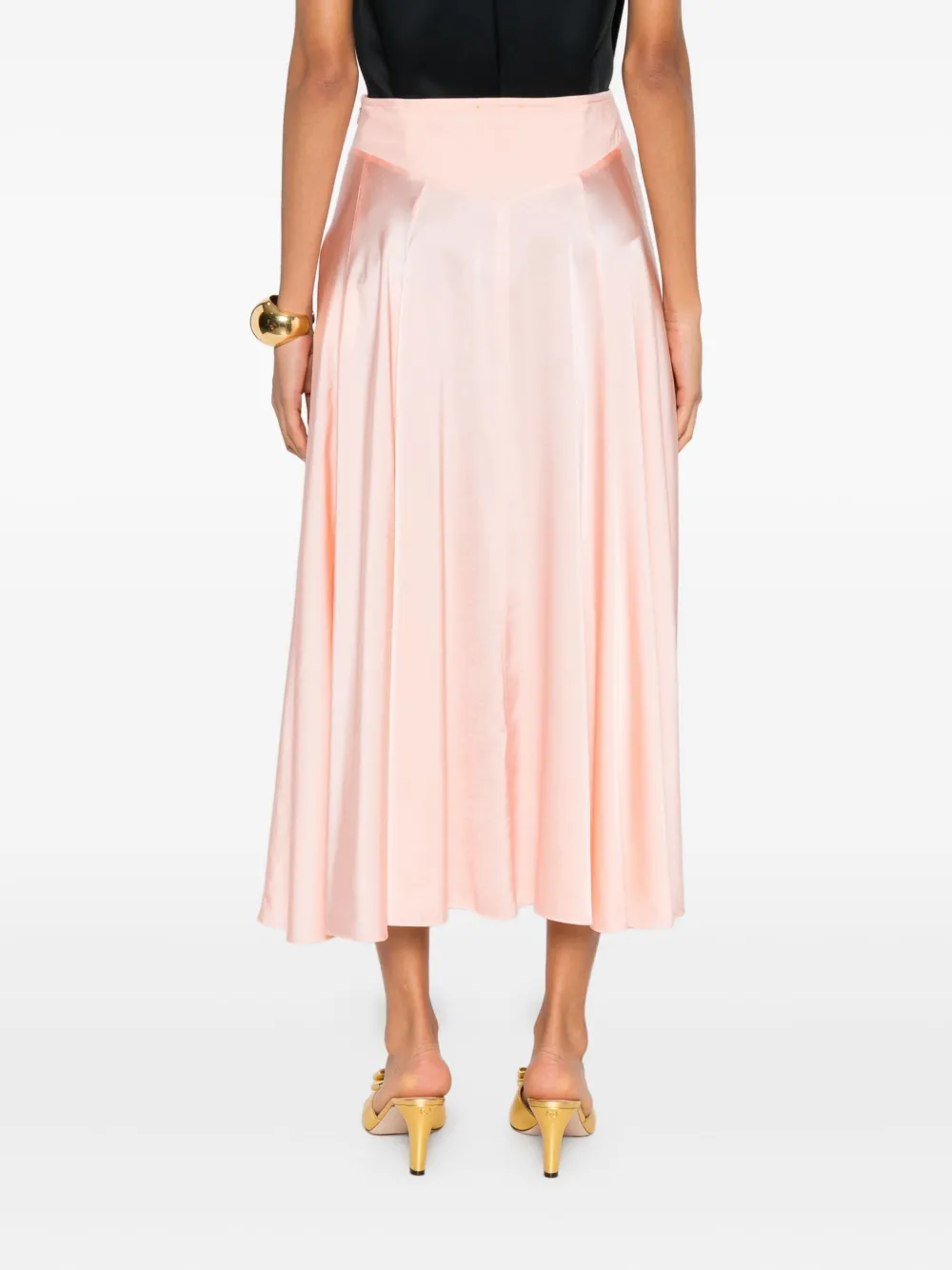 Forte Midi-rok met vlakken Roze