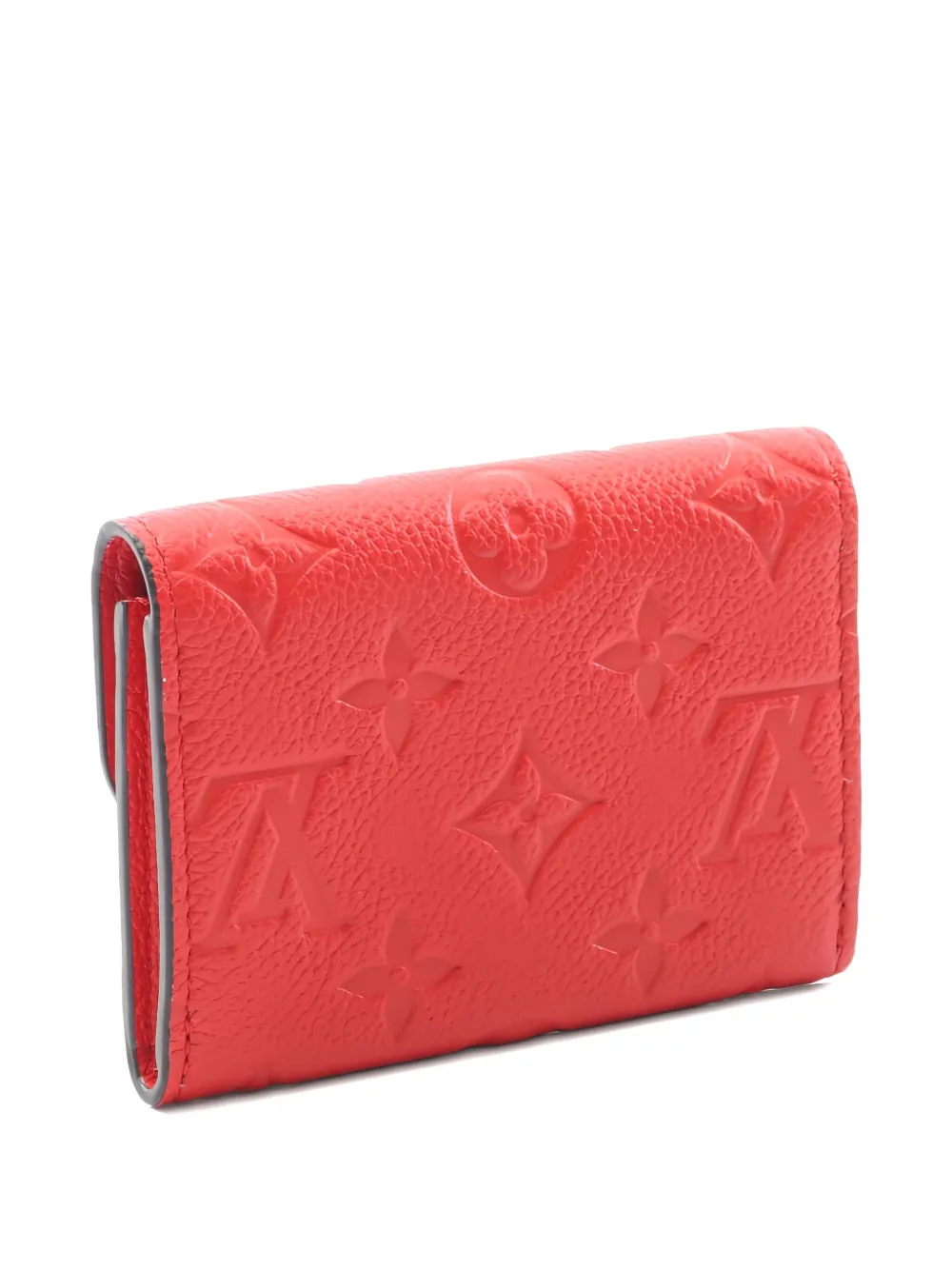 Pre-owned Louis Vuitton 2021 Rosalie Bi-fold Wallet In Red