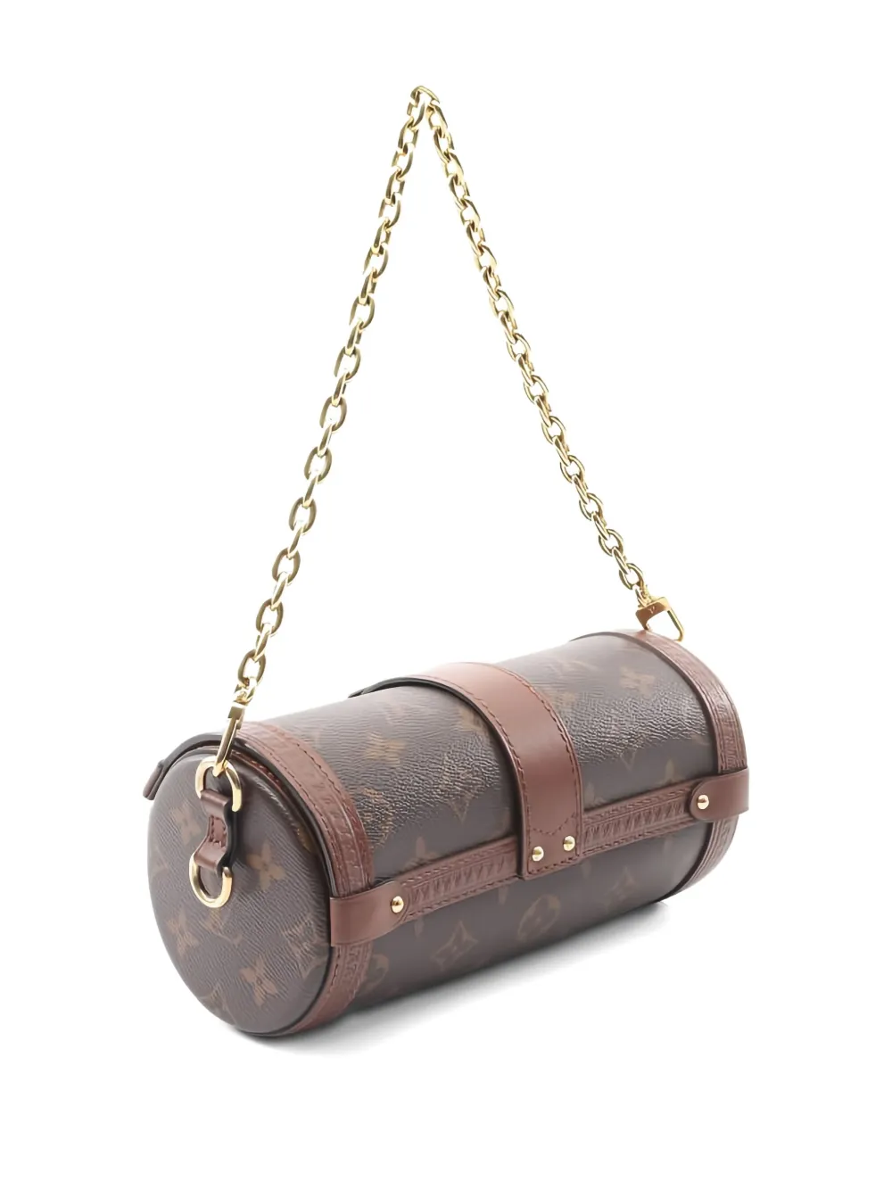 Pre-owned Louis Vuitton 2021s Papillon Trunk Monogram Shoulder Bag In Brown