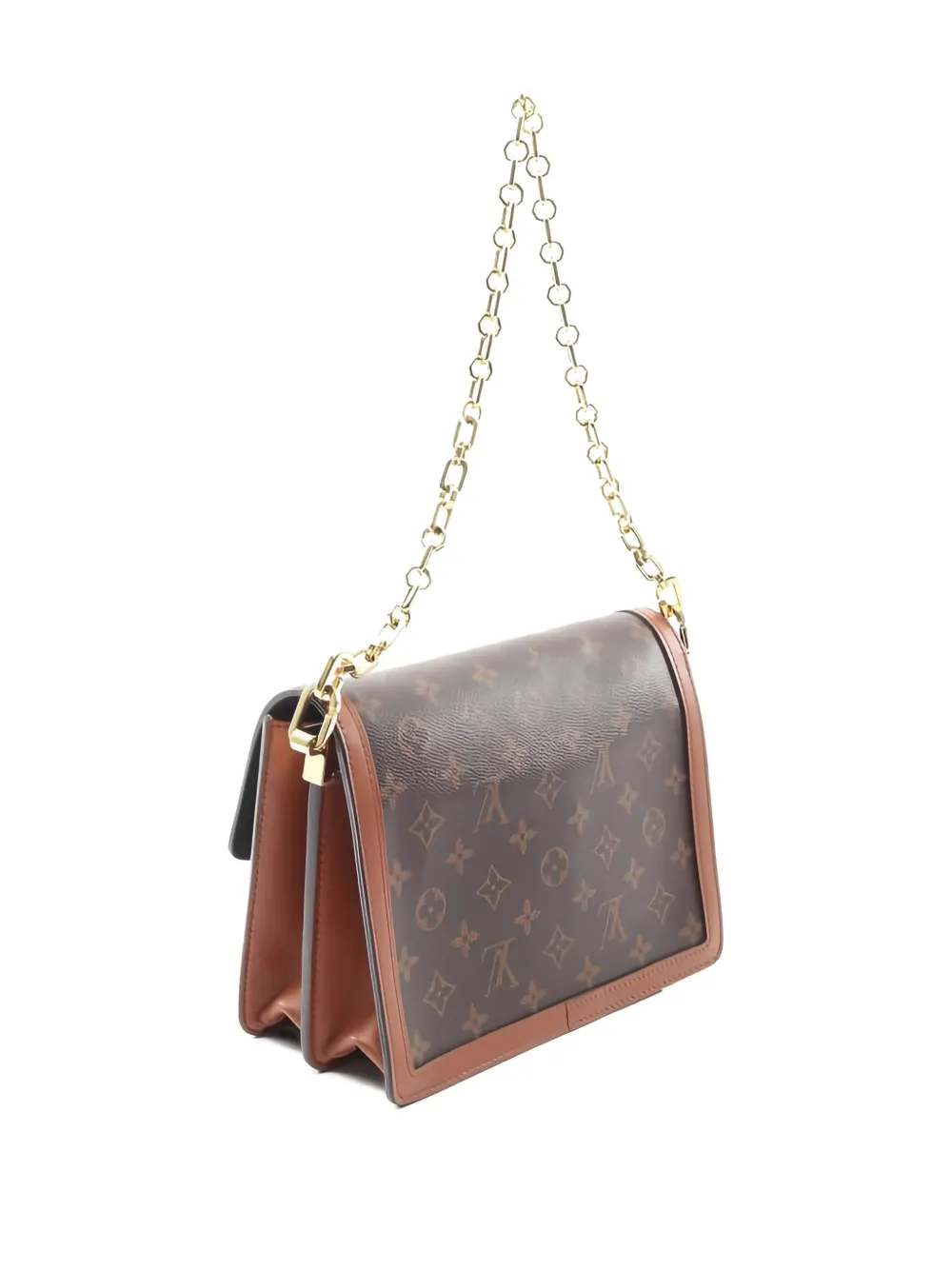 LOUIS VUITTON Pre-owned 2021 Dauphine Mm Shoulder Bag In Brown