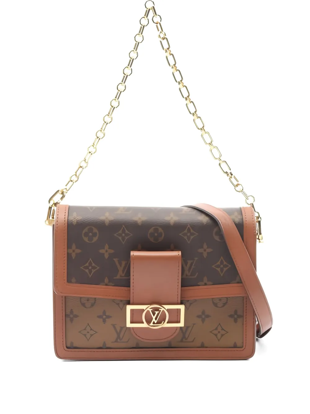 Louis Vuitton Pre-Owned 2021 ドーフィーヌ MM ショルダーバッグ - ブラウン Louis Vuitton Pre-Owned 2021 ドーフィーヌ MM ショルダーバッグ - ブラウン