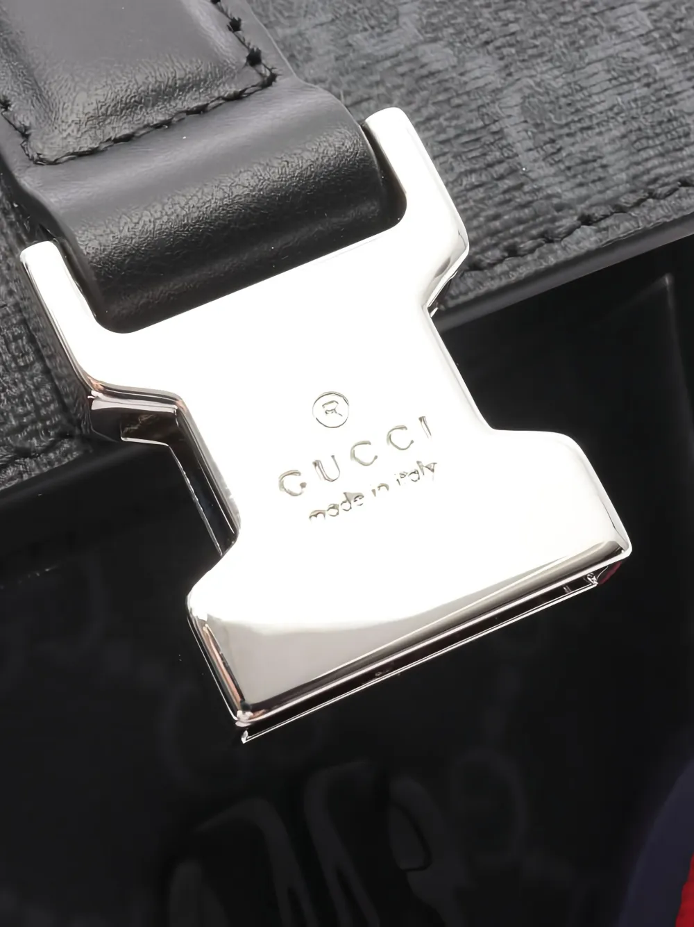 Pre-owned Gucci 2020s Mini Gg Supreme Super Messenger Bag In Gray