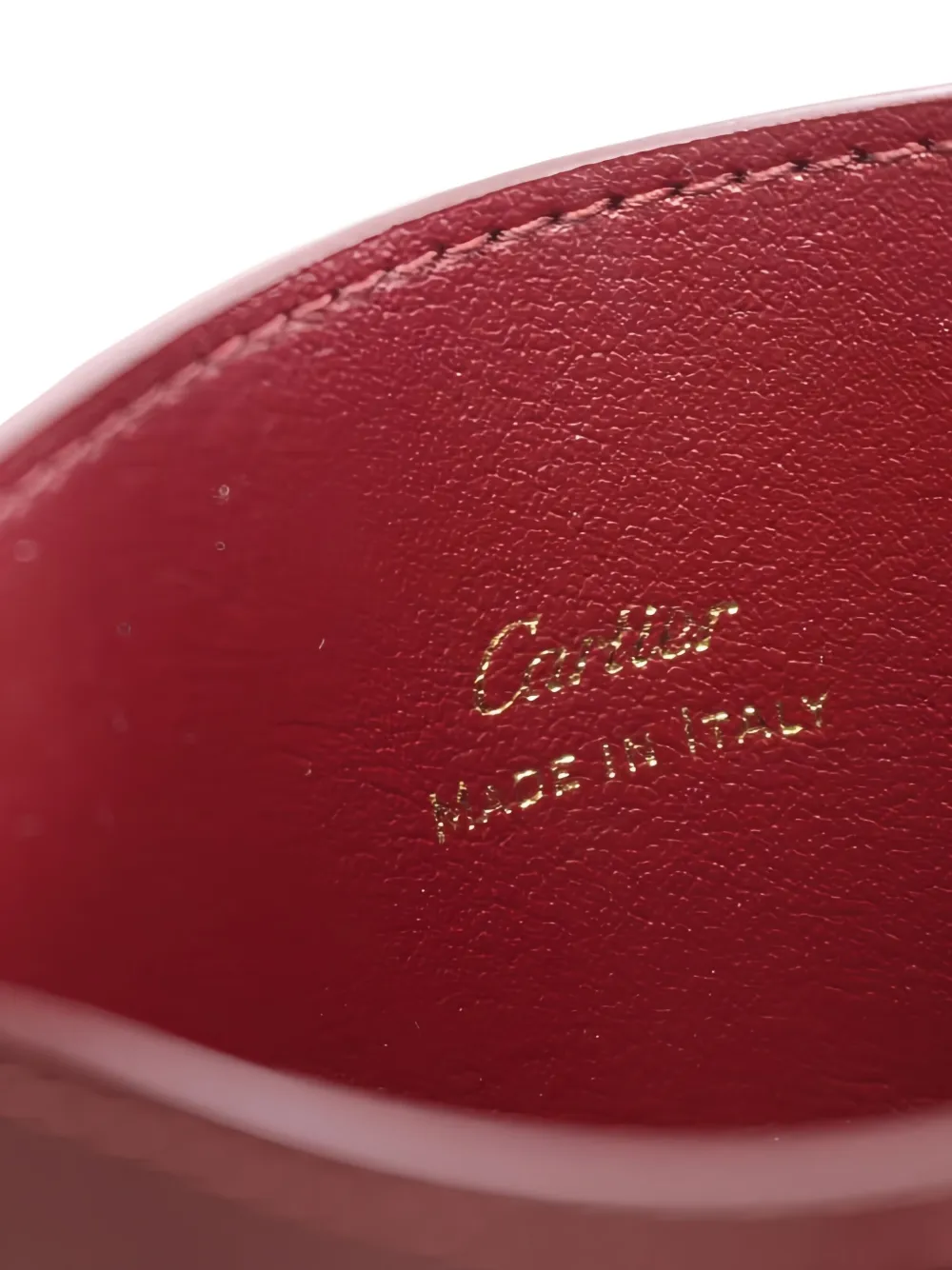 Pre-owned Cartier 2010s Must De Leather Phone Case In Red