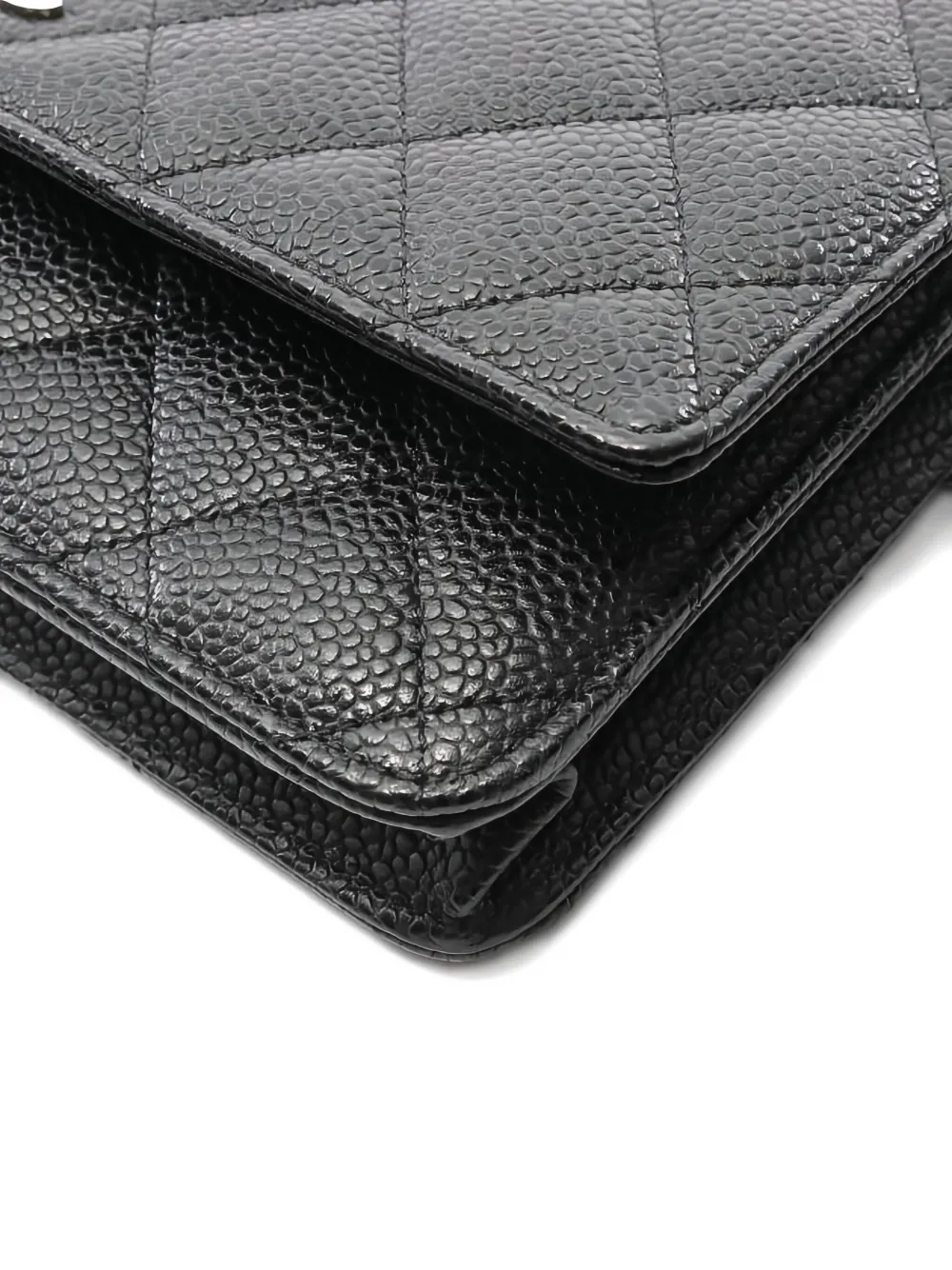 Pre-owned Chanel 2014-2015 Classic Flap Diamond Quilted Crossbody Bag In Black