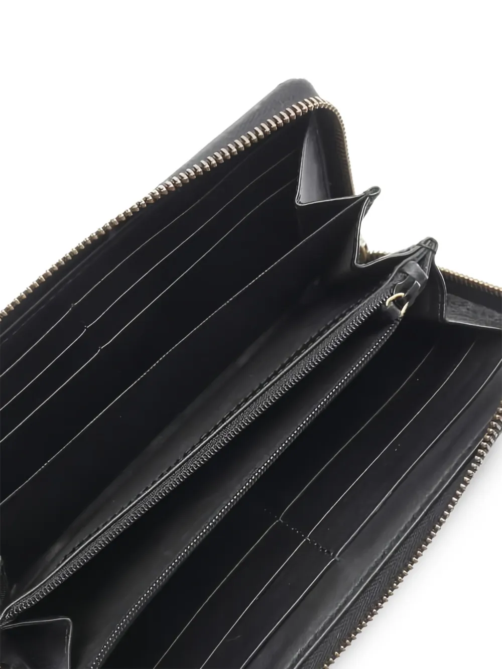 Pre-owned Gucci 2000s Gg Marmont Zip Wallet In Black