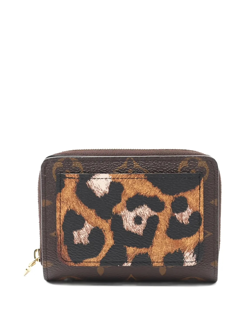 Louis Vuitton Pre-Owned 2021s Monogram leopard bifold wallet | Brown | Image 1