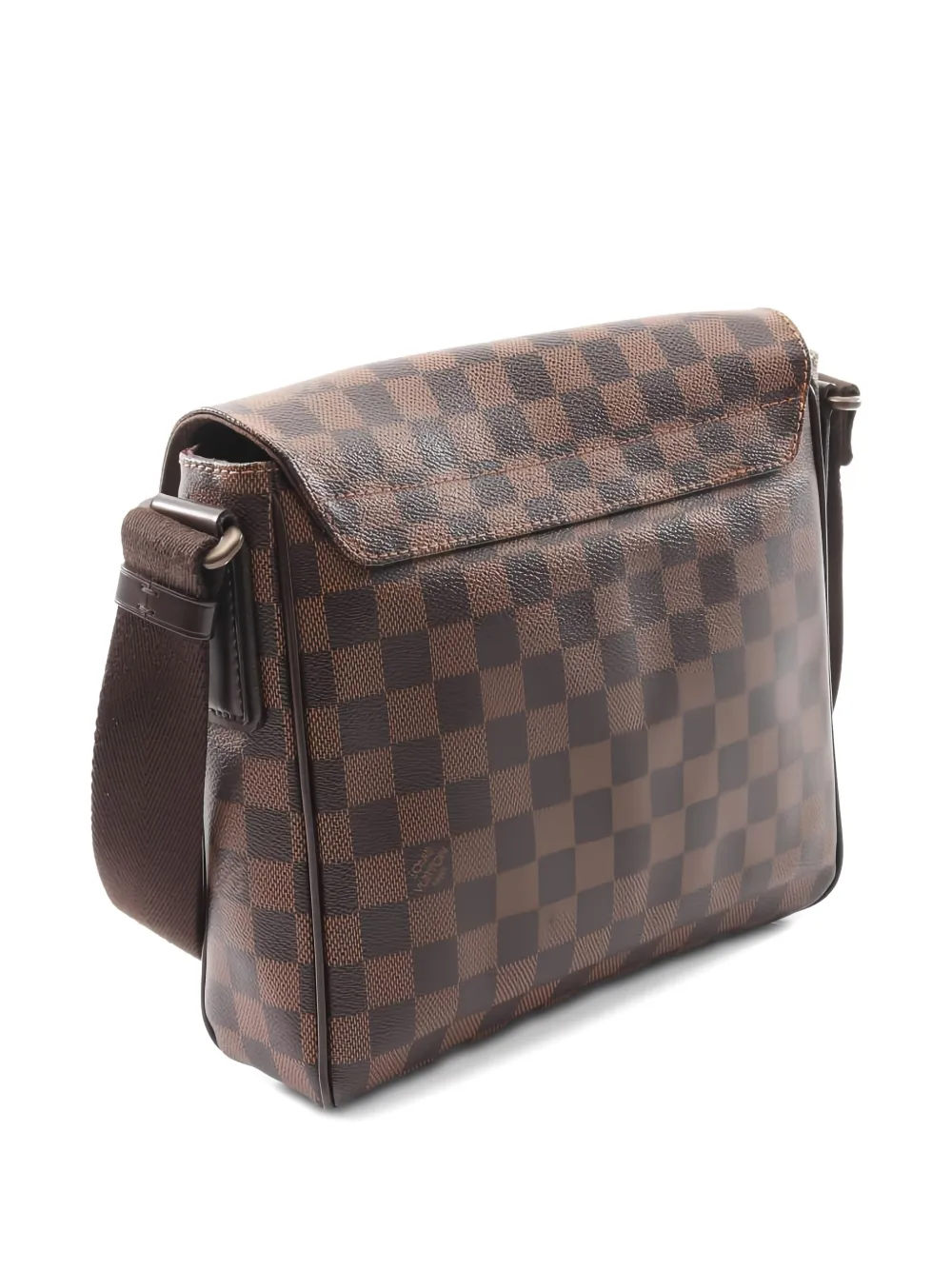 Pre-owned Louis Vuitton 2013 District Pm Damier Ebène Shoulder Bag In Brown