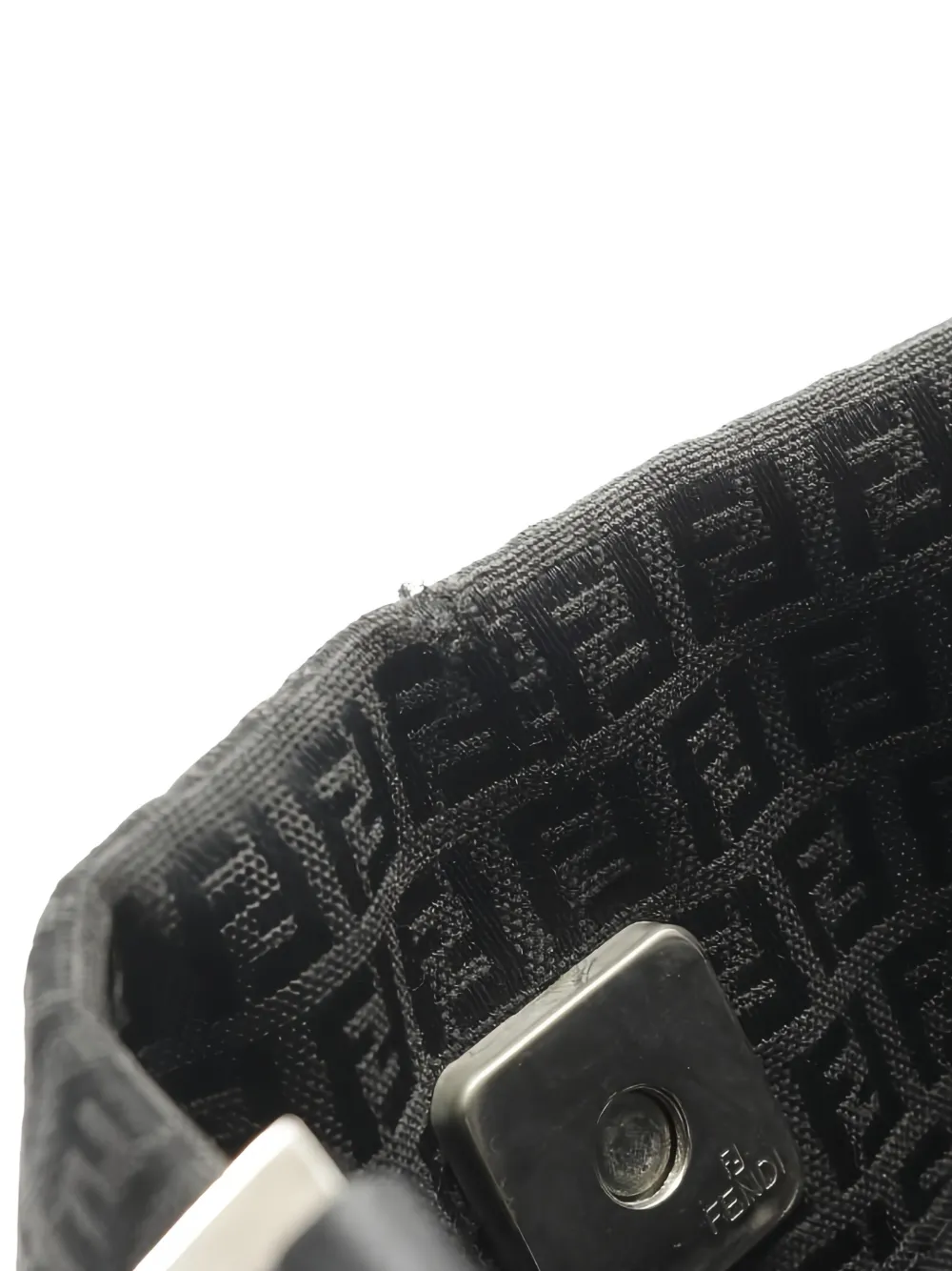 2000s Zucchino Patterned Leather Shoulder Bag