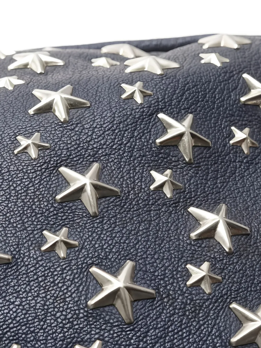 Pre-owned Jimmy Choo 2000s Star-studded Sky Shoulder Bag In Blue