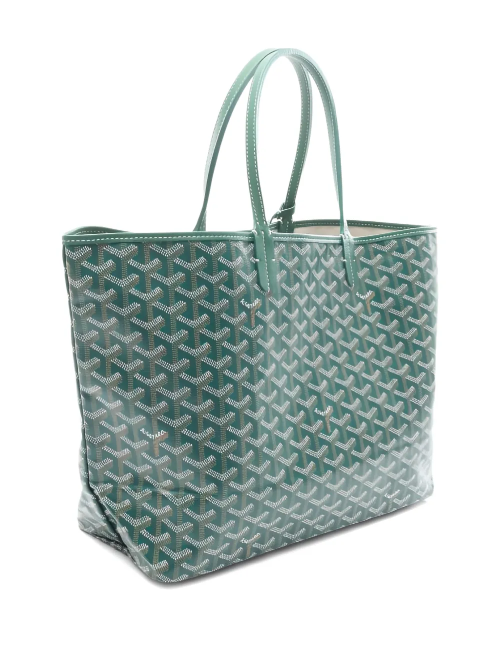 Pre-owned Goyard 2020s Saint Louis Pm Handbag In Green