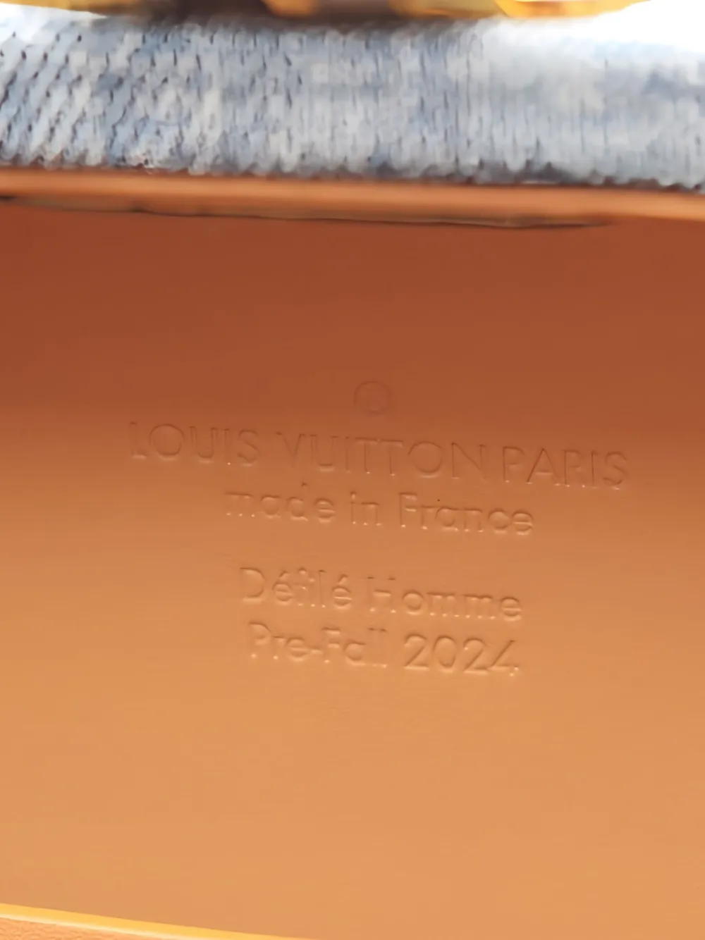 Pre-owned Louis Vuitton 2021 Handle Trunk Damier Denim Tote Bag In Blue