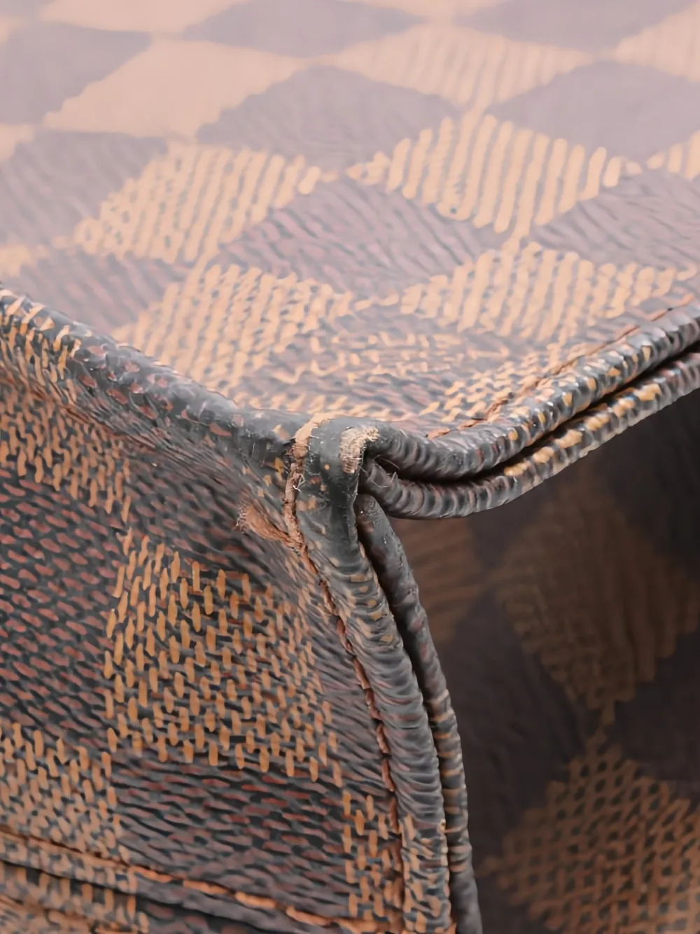 Pre-owned Louis Vuitton 2012 Sac Plat Damier Ebene Tote Bag In Brown