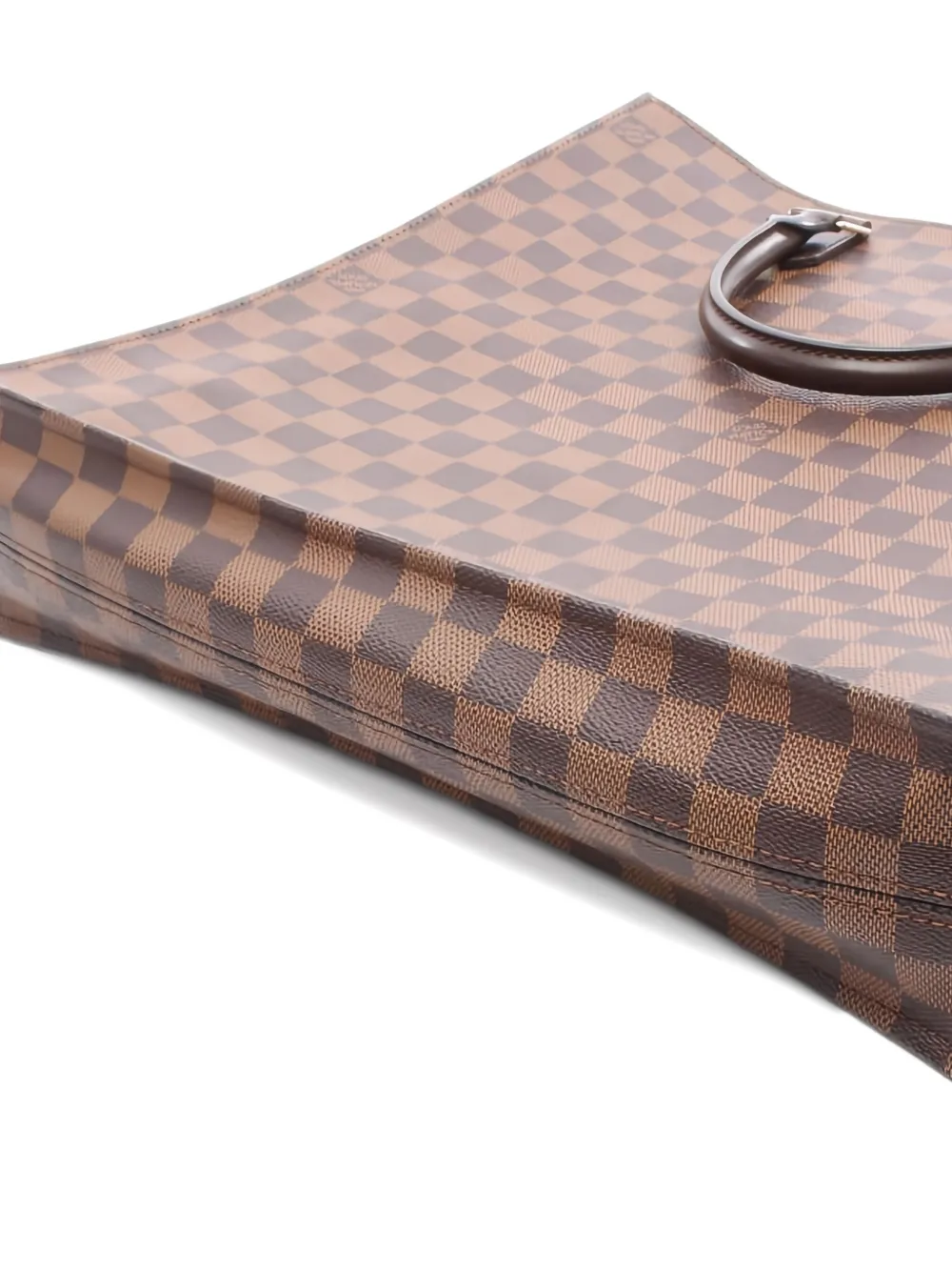 Pre-owned Louis Vuitton 2012 Sac Plat Damier Ebene Tote Bag In Brown