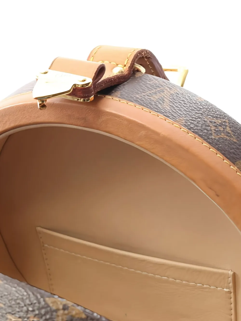 Pre-owned Louis Vuitton 2018 Petite Boite Chapeau Monogram Tote Bag In Brown