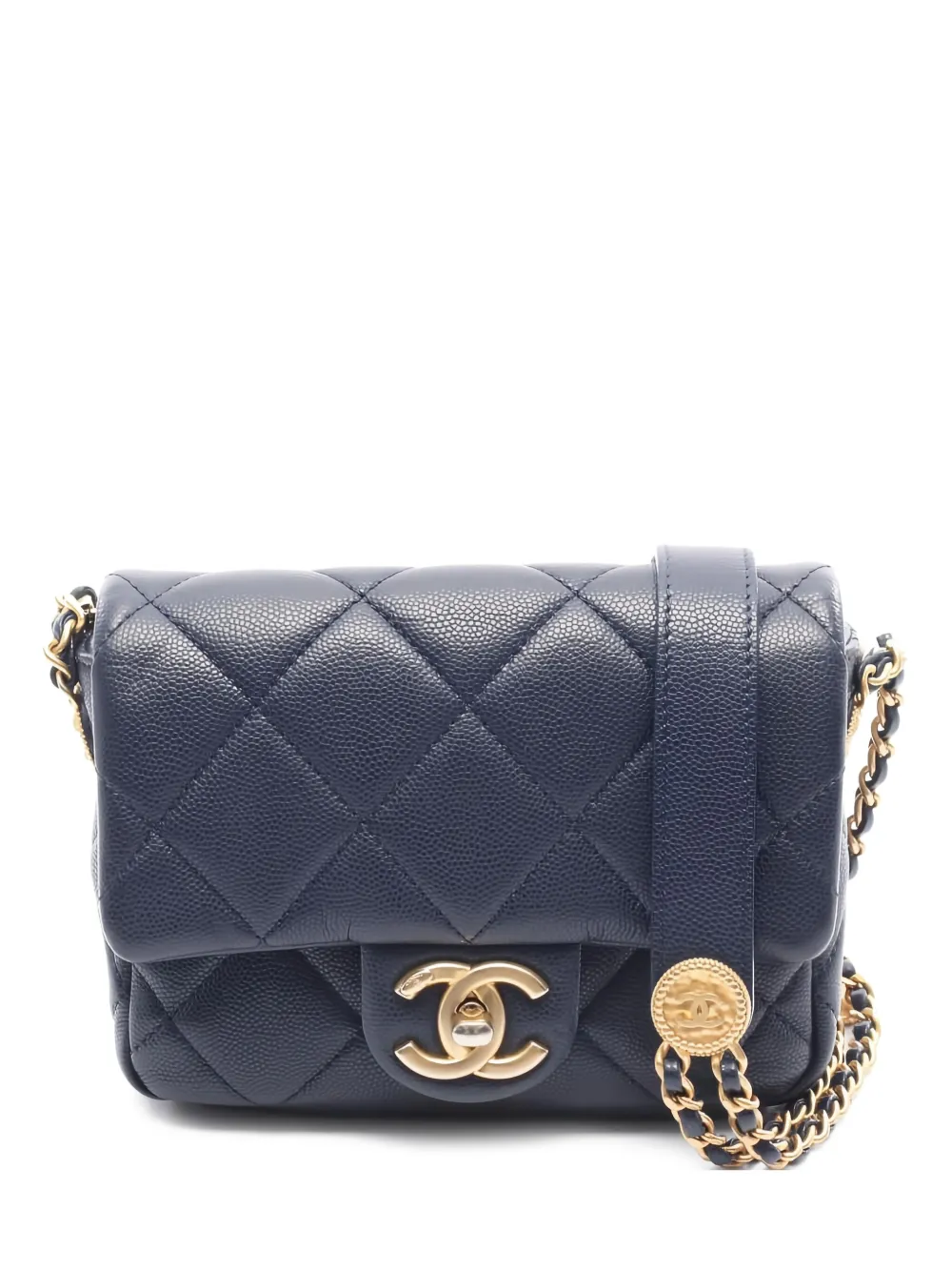 CHANEL Pre-Owned 2021s matelassé mini bag | Blue | Image 1
